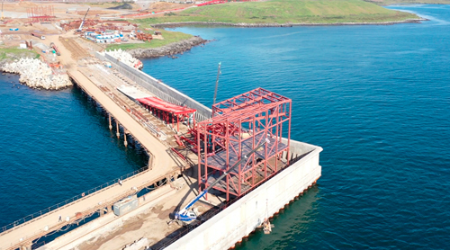 Construction work continues on the Morstroytechnology-designed VaninoTransUgol' terminal