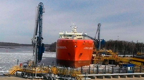 First LNG consignment despatched from the quays of the Port of Vysotsk, designed by Morstroytechnology