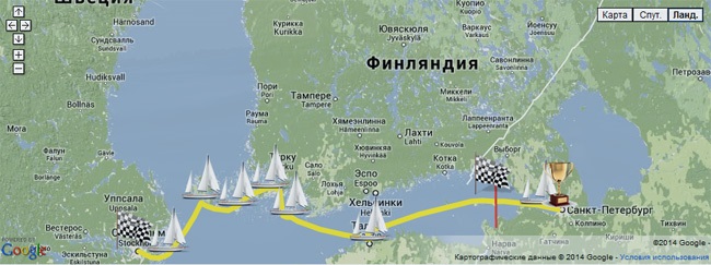 Маршрут регаты Ust-Luga Cup-2014 Маршрут регаты Ust-Luga Cup-2014