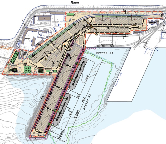 План угольного терминала Раджин
